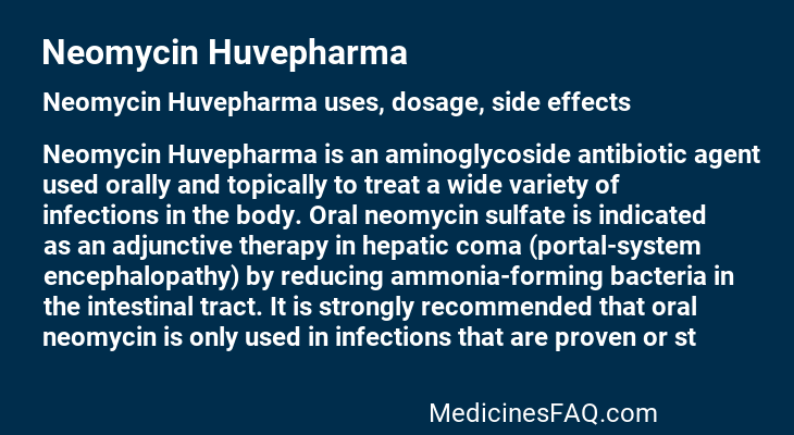 Neomycin Huvepharma