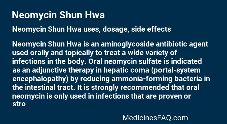 Neomycin Shun Hwa