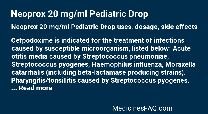 Neoprox 20 mg/ml Pediatric Drop