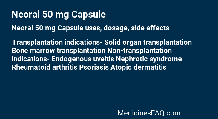 Neoral 50 mg Capsule