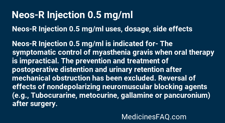 Neos-R Injection 0.5 mg/ml