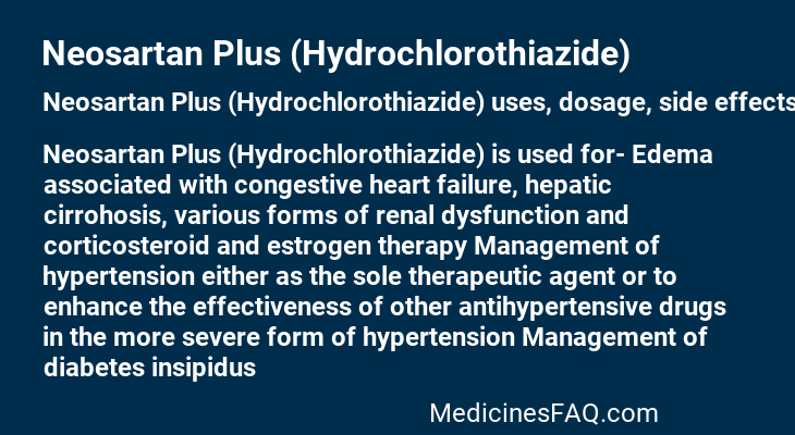 Neosartan Plus (Hydrochlorothiazide)