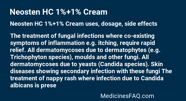 Neosten HC 1%+1% Cream