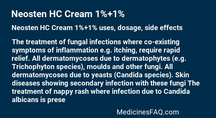 Neosten HC Cream 1%+1%