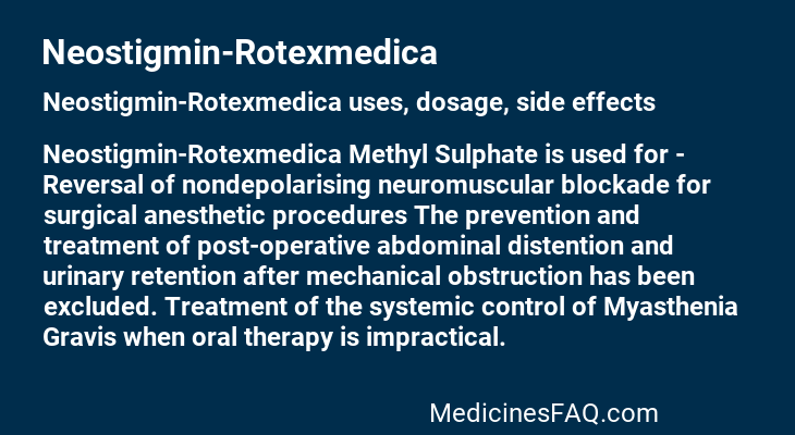 Neostigmin-Rotexmedica