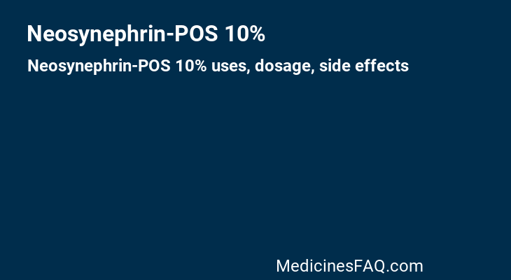 Neosynephrin-POS 10%