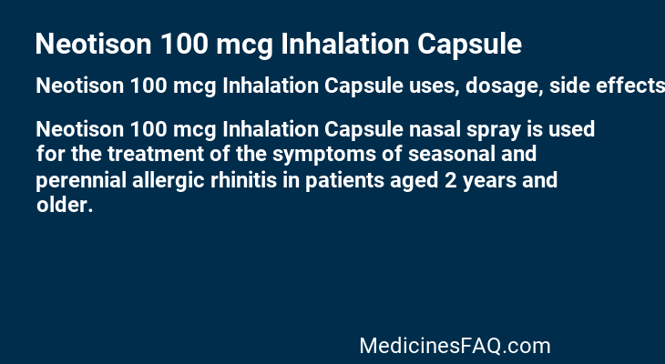 Neotison 100 mcg Inhalation Capsule