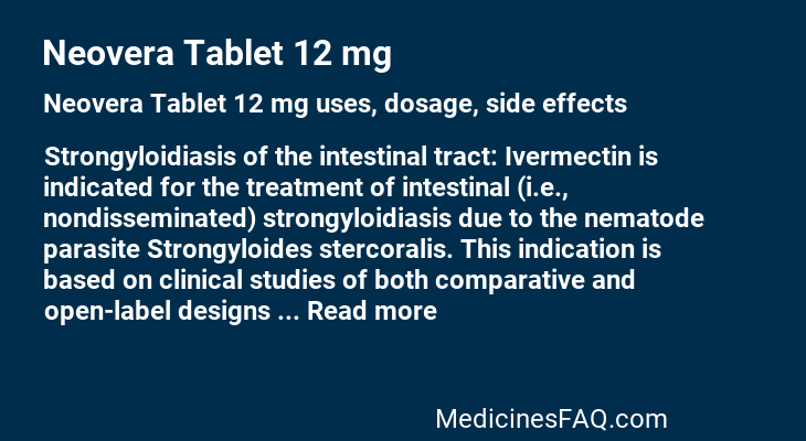 Neovera Tablet 12 mg