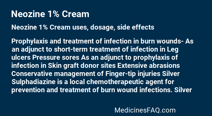 Neozine 1% Cream