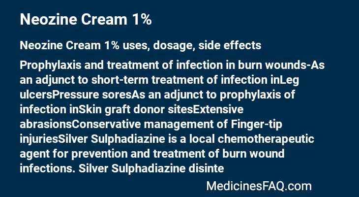 Neozine Cream 1%