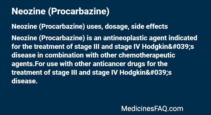 Neozine (Procarbazine)