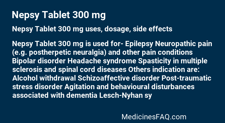 Nepsy Tablet 300 mg