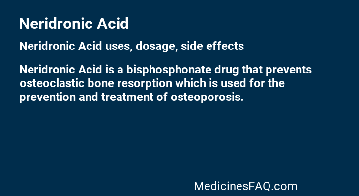 Neridronic Acid
