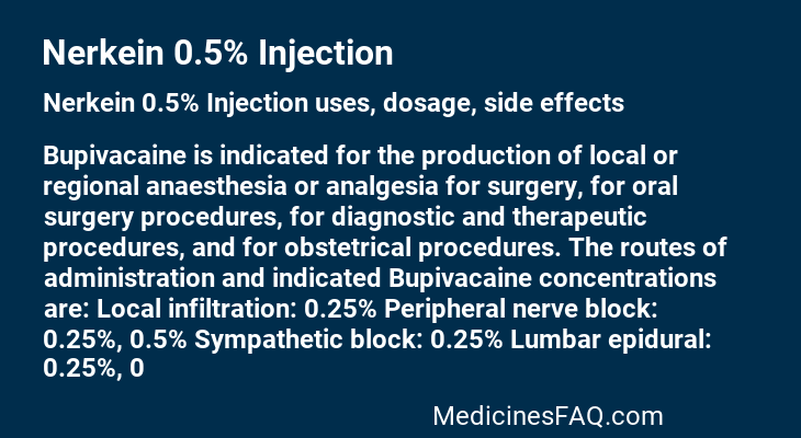 Nerkein 0.5% Injection