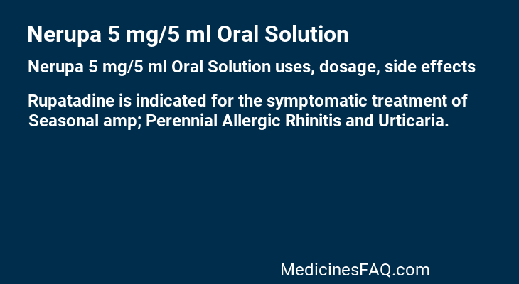 Nerupa 5 mg/5 ml Oral Solution