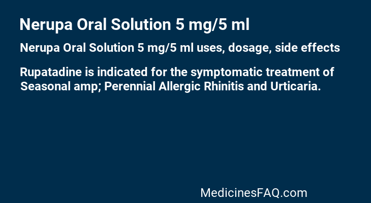 Nerupa Oral Solution 5 mg/5 ml