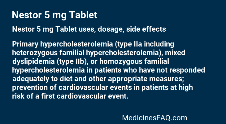 Nestor 5 mg Tablet