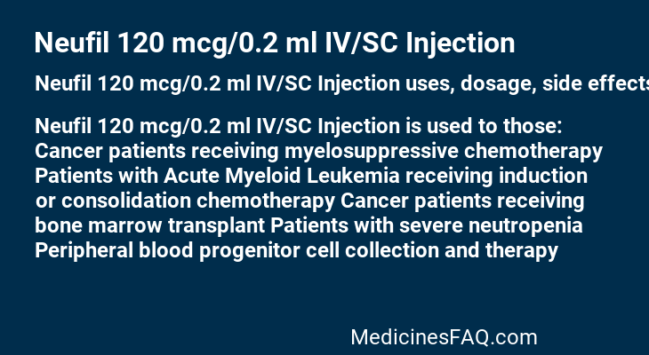 Neufil 120 mcg/0.2 ml IV/SC Injection