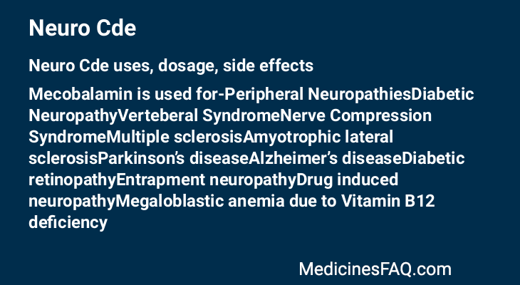 Neuro Cde