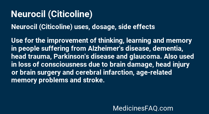 Neurocil (Citicoline)