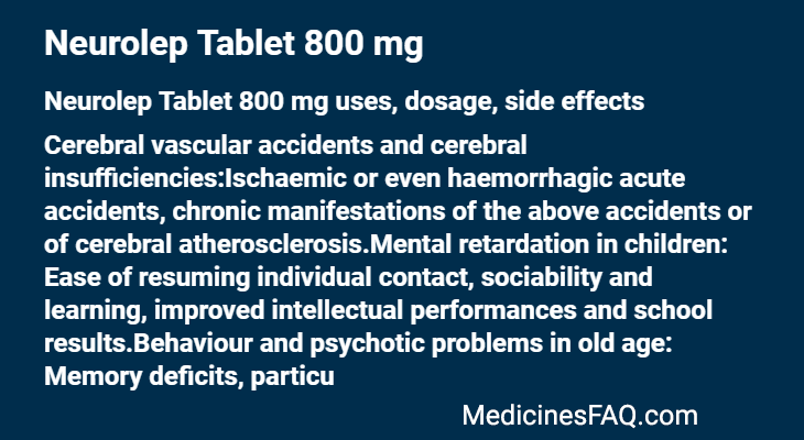 Neurolep Tablet 800 mg