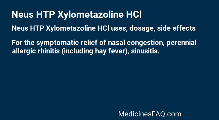 Neus HTP Xylometazoline HCl