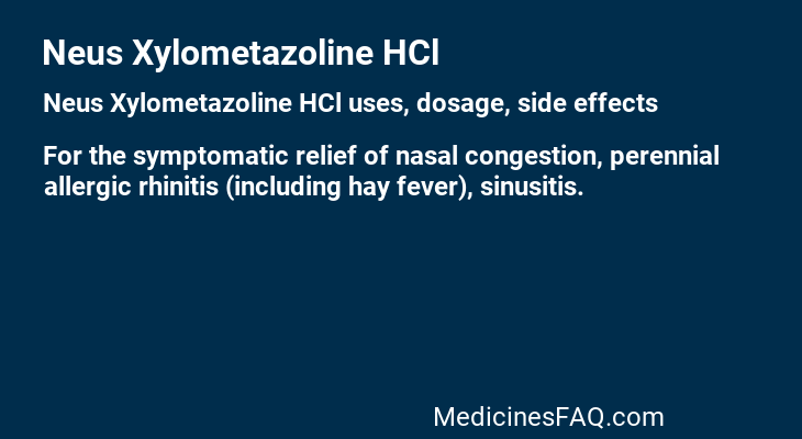 Neus Xylometazoline HCl