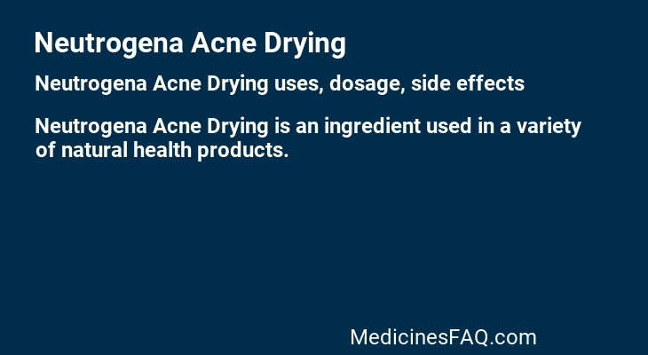 Neutrogena Acne Drying