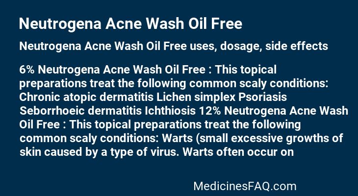 Neutrogena Acne Wash Oil Free