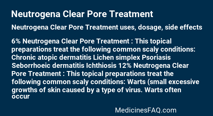 Neutrogena Clear Pore Treatment
