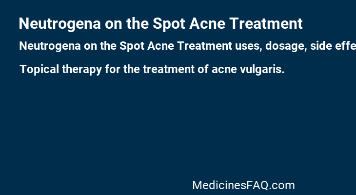 Neutrogena on the Spot Acne Treatment