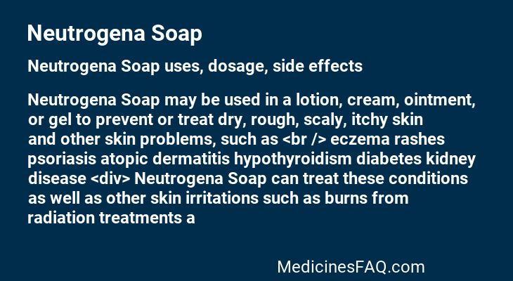Neutrogena Soap