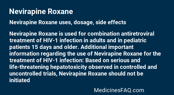 Nevirapine Roxane