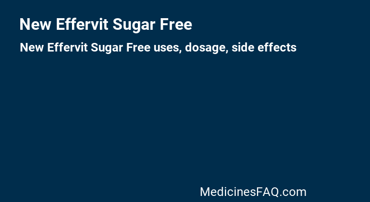 New Effervit Sugar Free