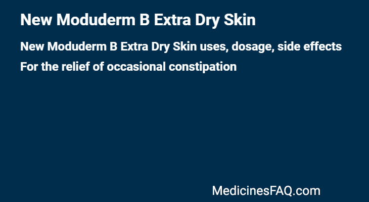 New Moduderm B Extra Dry Skin