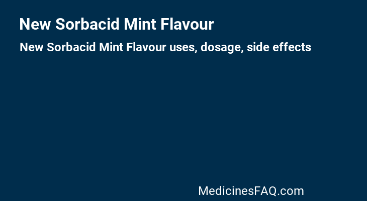 New Sorbacid Mint Flavour