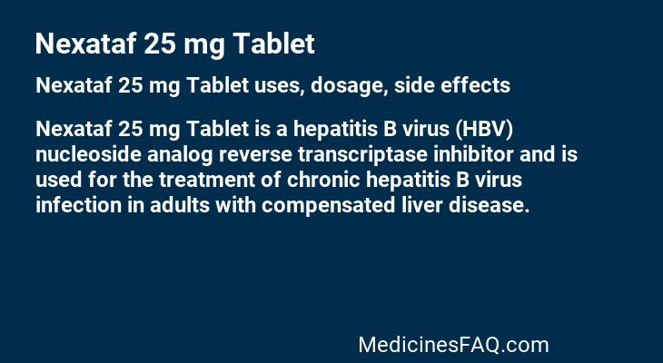 Nexataf 25 mg Tablet