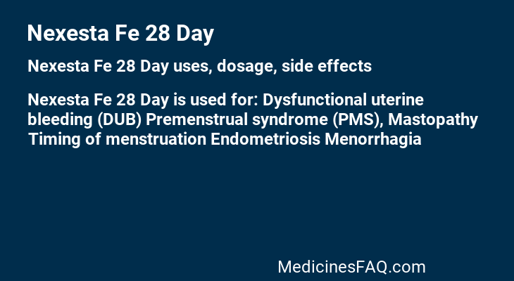 Nexesta Fe 28 Day