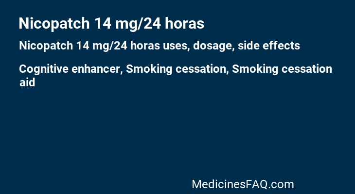 Nicopatch 14 mg/24 horas