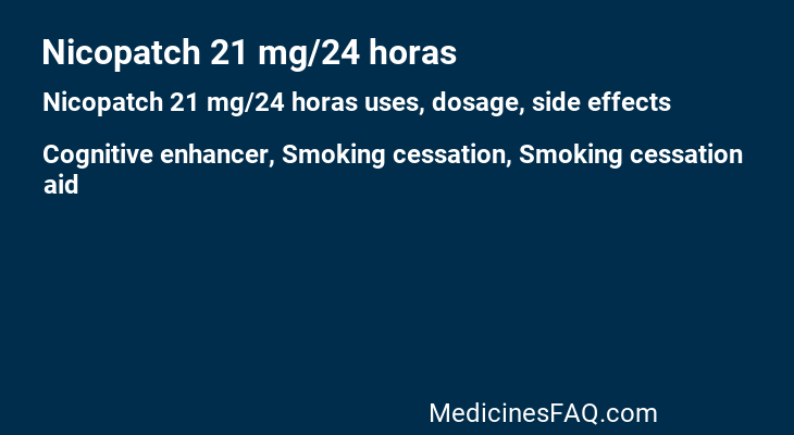 Nicopatch 21 mg/24 horas