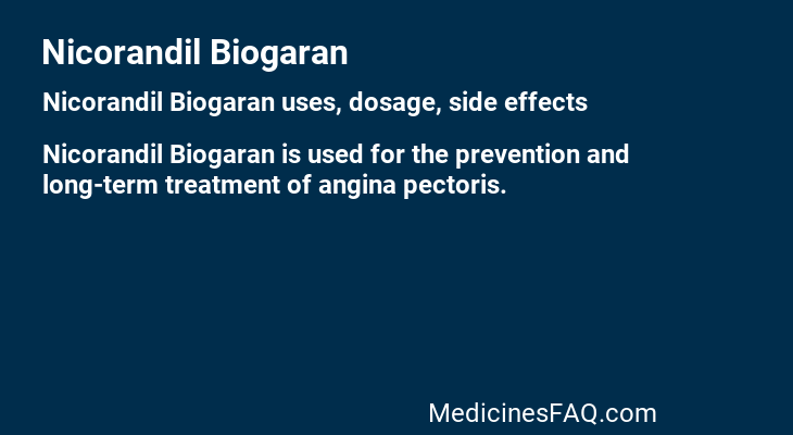 Nicorandil Biogaran