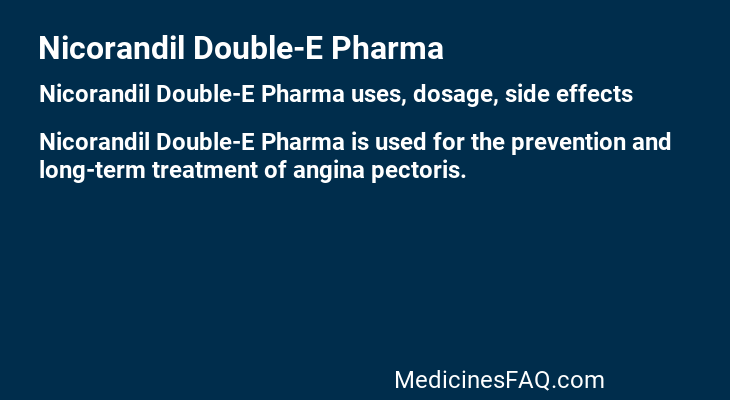 Nicorandil Double-E Pharma