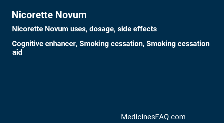 Nicorette Novum
