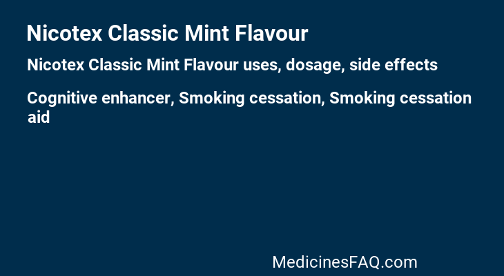 Nicotex Classic Mint Flavour