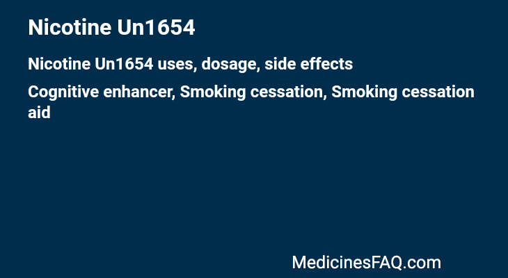 Nicotine Un1654