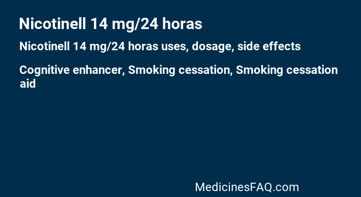 Nicotinell 14 mg/24 horas