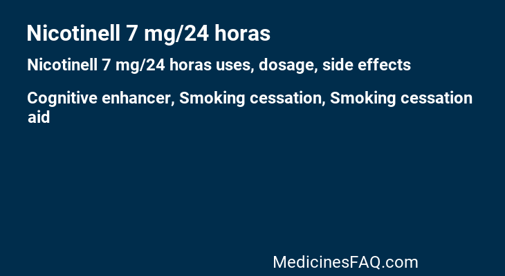Nicotinell 7 mg/24 horas