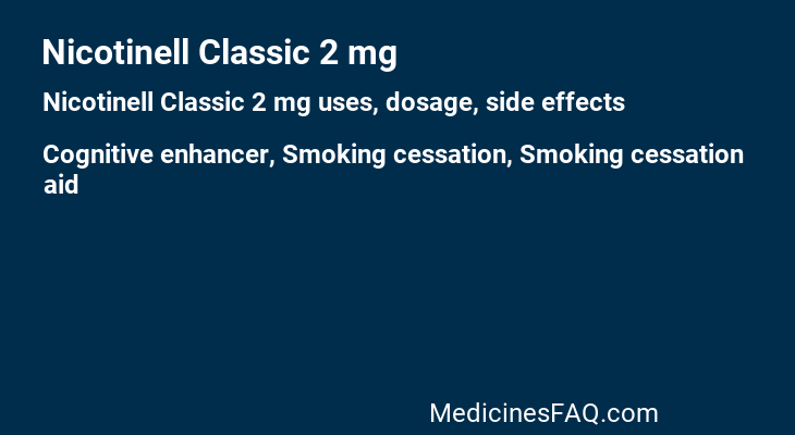 Nicotinell Classic 2 mg