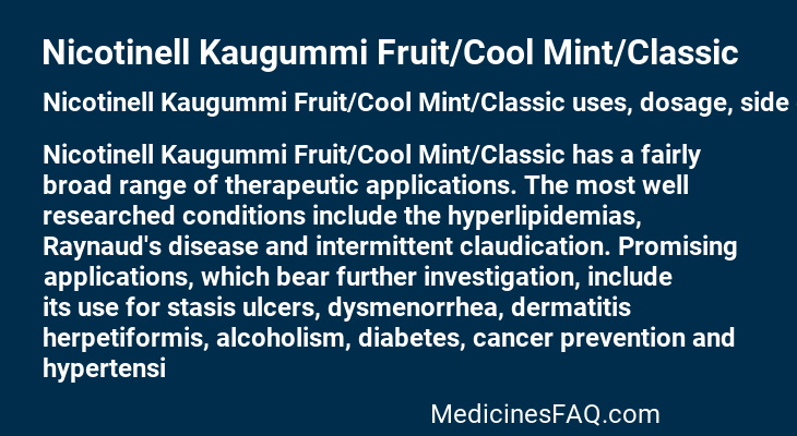 Nicotinell Kaugummi Fruit/Cool Mint/Classic