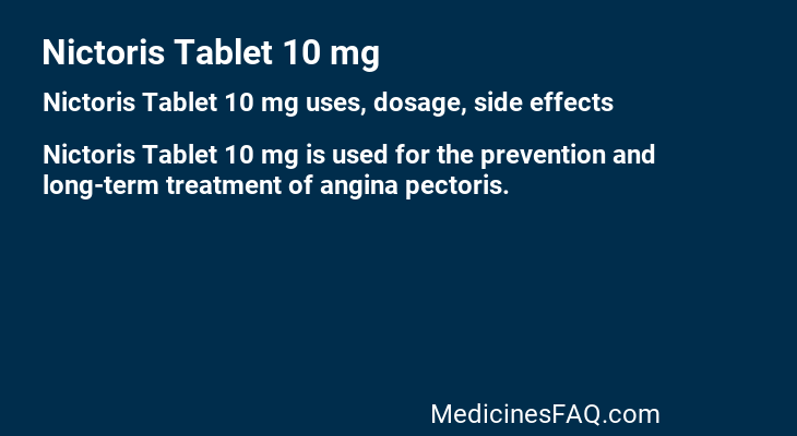 Nictoris Tablet 10 mg